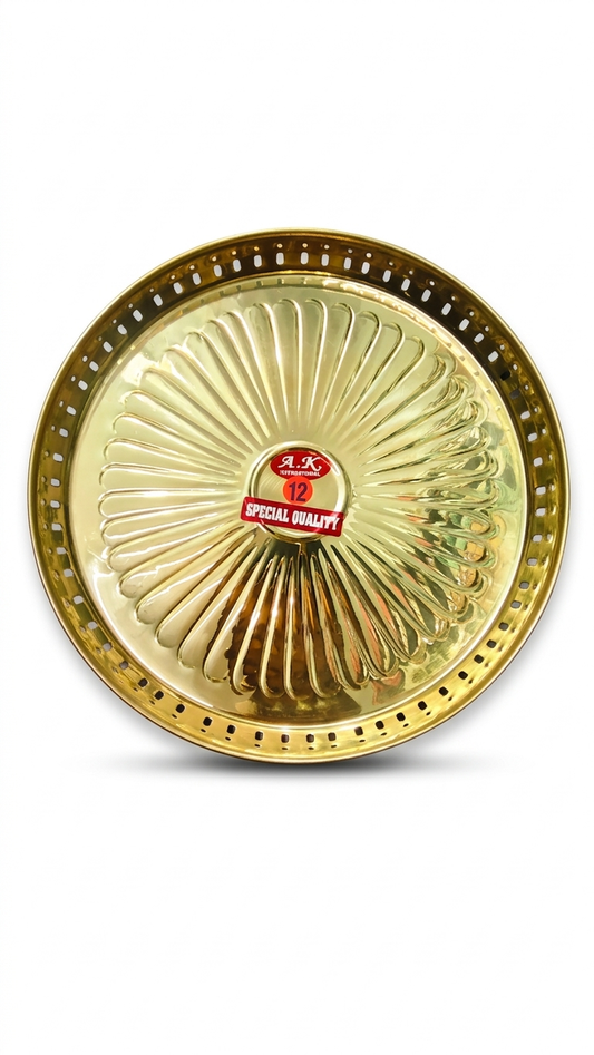 Premium Brass Pooja Thali Set with Complete Accessories