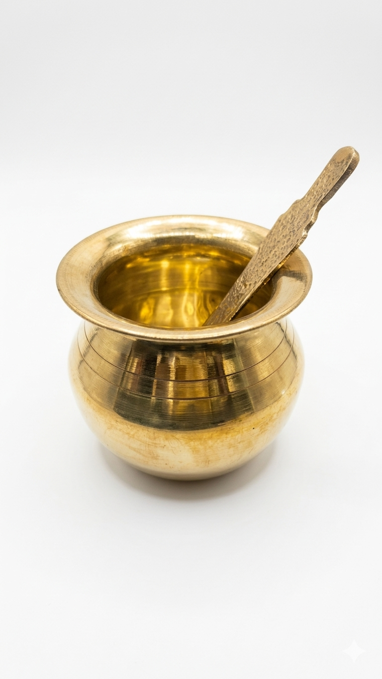 Premium Brass Pooja Thali Set with Complete Accessories