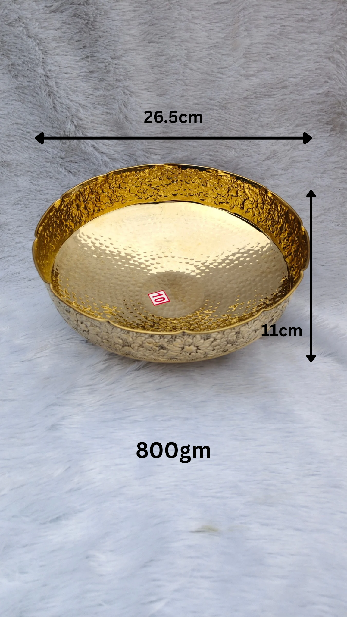 Traditional Brass Urli Bowl for Water & Flower Decoration | Decorative Brass Urli