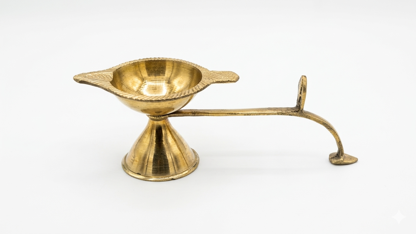 Premium Brass Pooja Thali Set with Complete Accessories