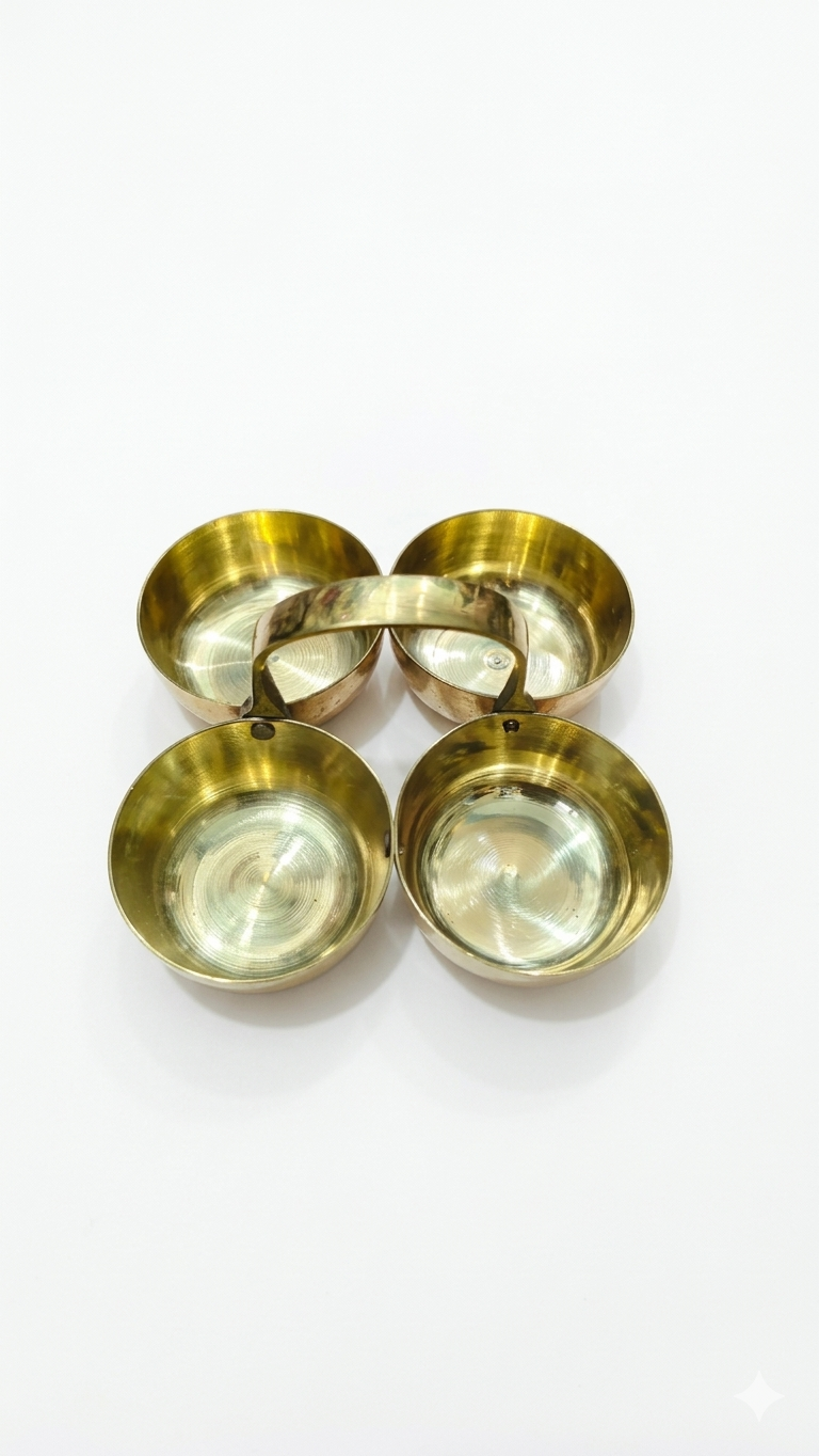 Premium Brass Pooja Thali Set with Complete Accessories