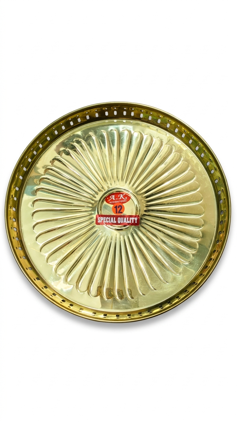 Premium Brass Pooja Thali Set with Complete Accessories