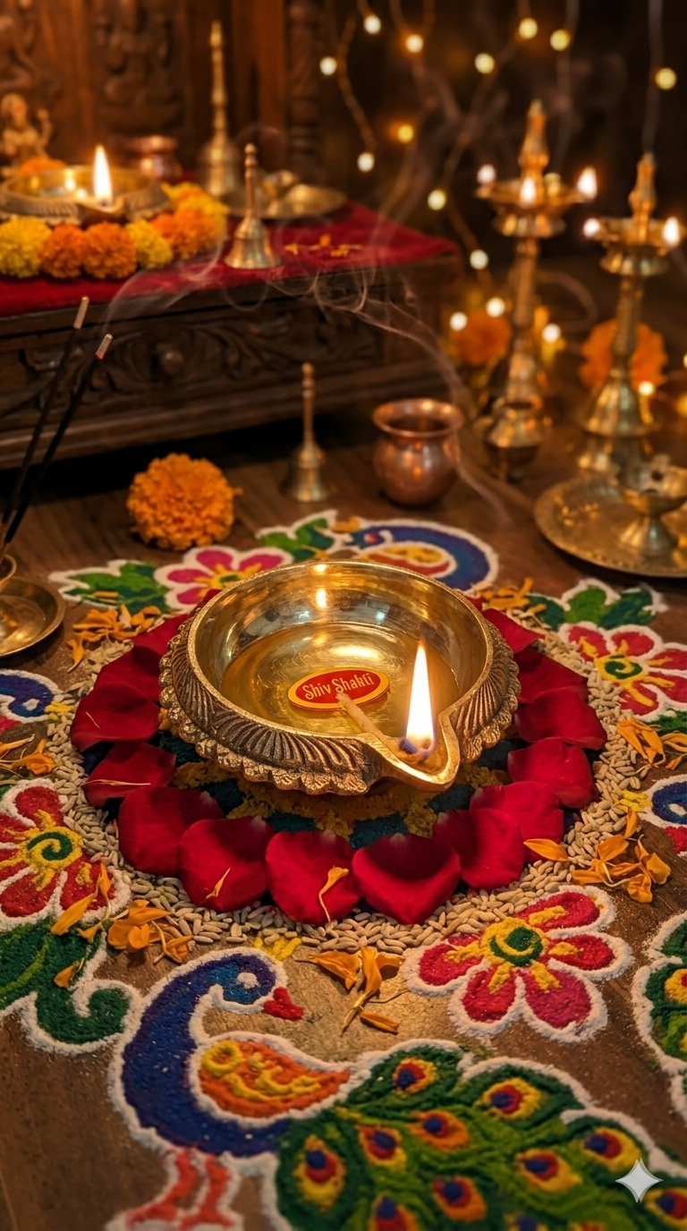 Premium Brass Kuber Diya for Pooja & Lakshmi Kuber Worship