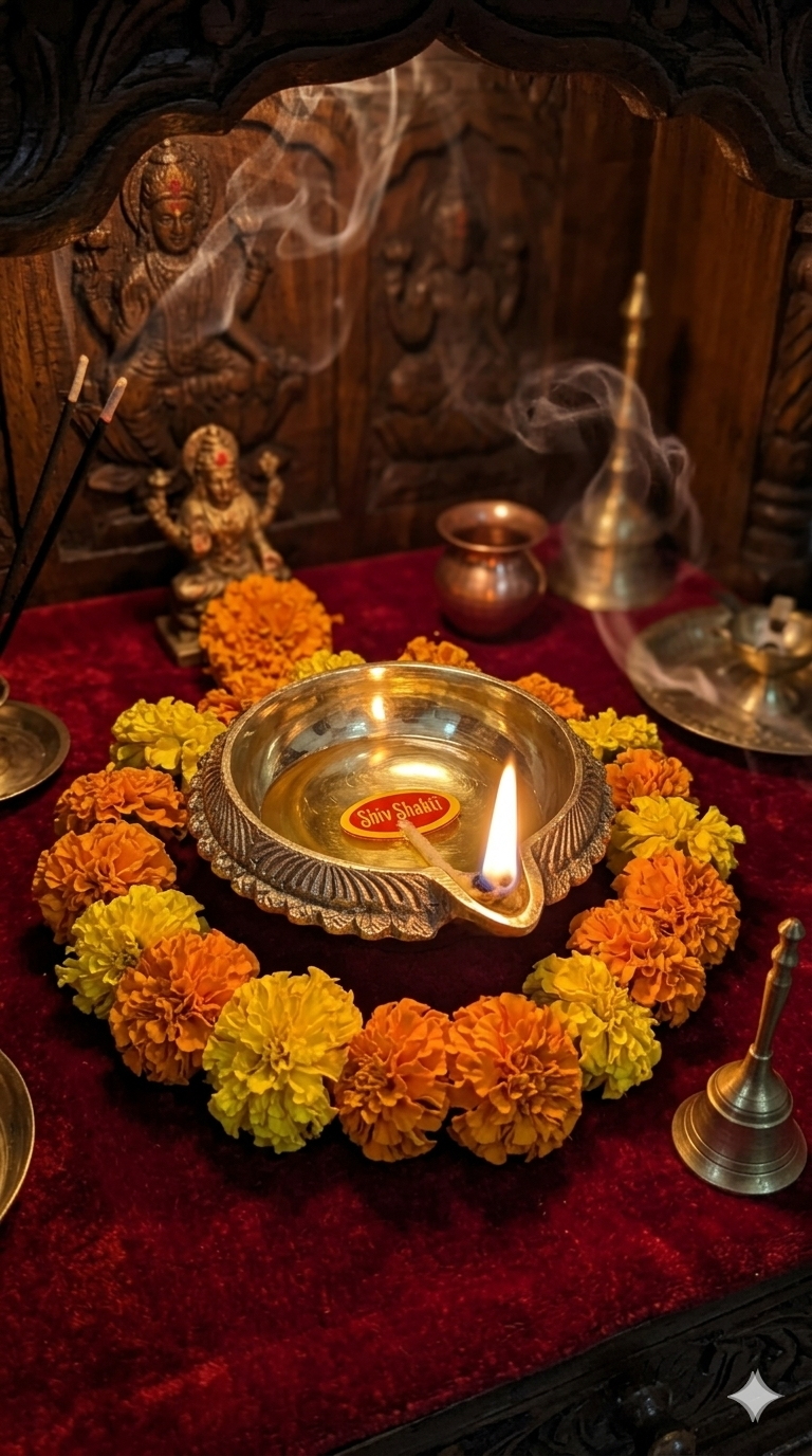 Premium Brass Kuber Diya for Pooja & Lakshmi Kuber Worship
